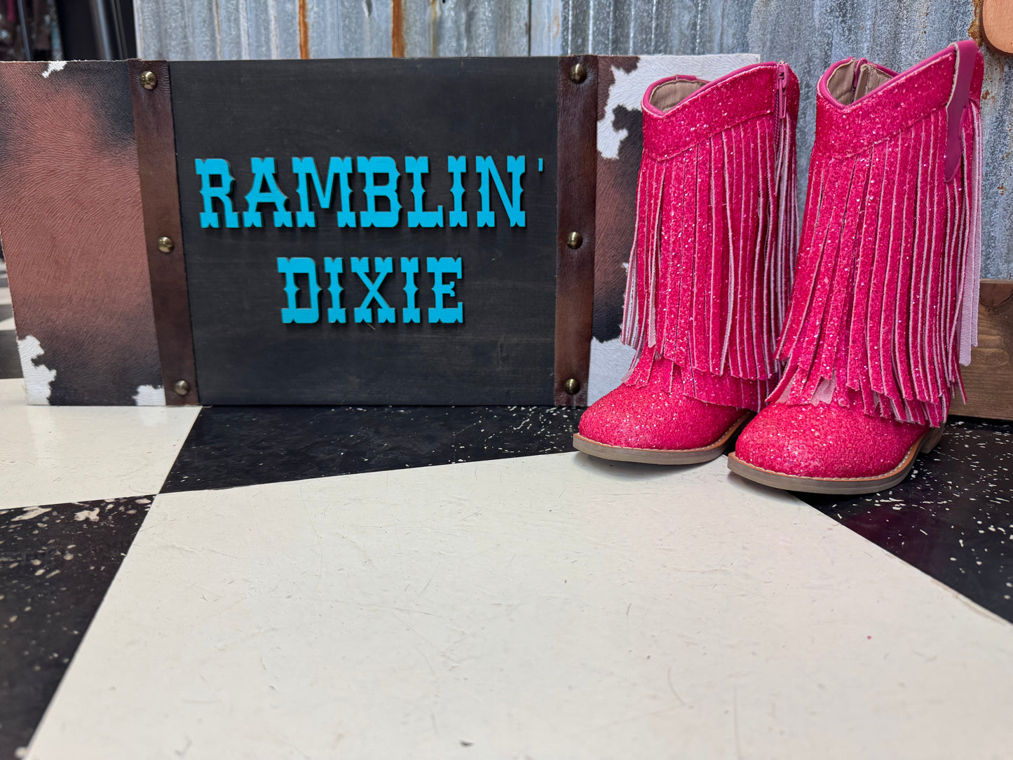 Double Fringe Boots